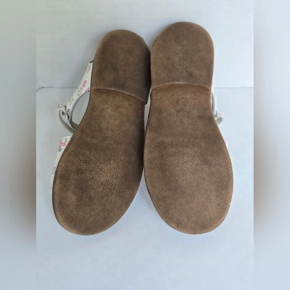 Stride Rite White Floral Kids Sandals 11 Toddler - Picture 5 of 7